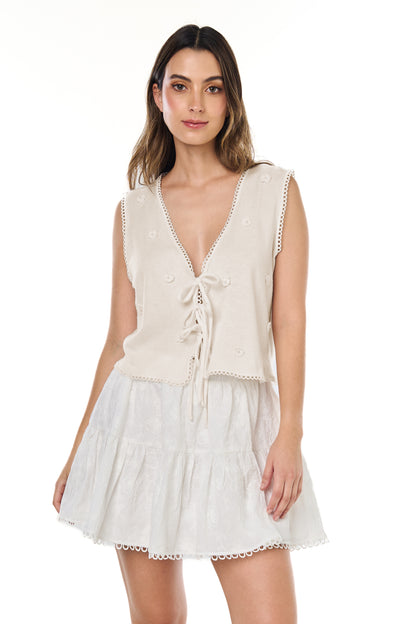 Chaleco Perla Beige