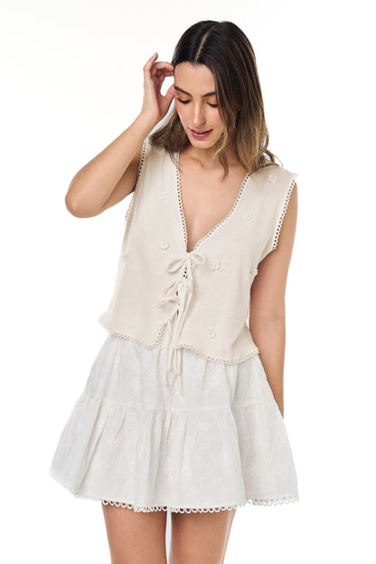 Chaleco Perla Beige