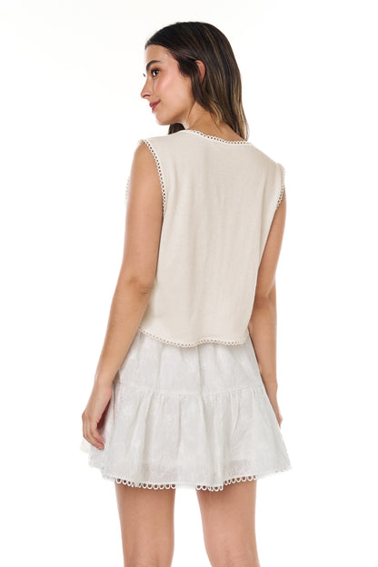 Chaleco Perla Beige